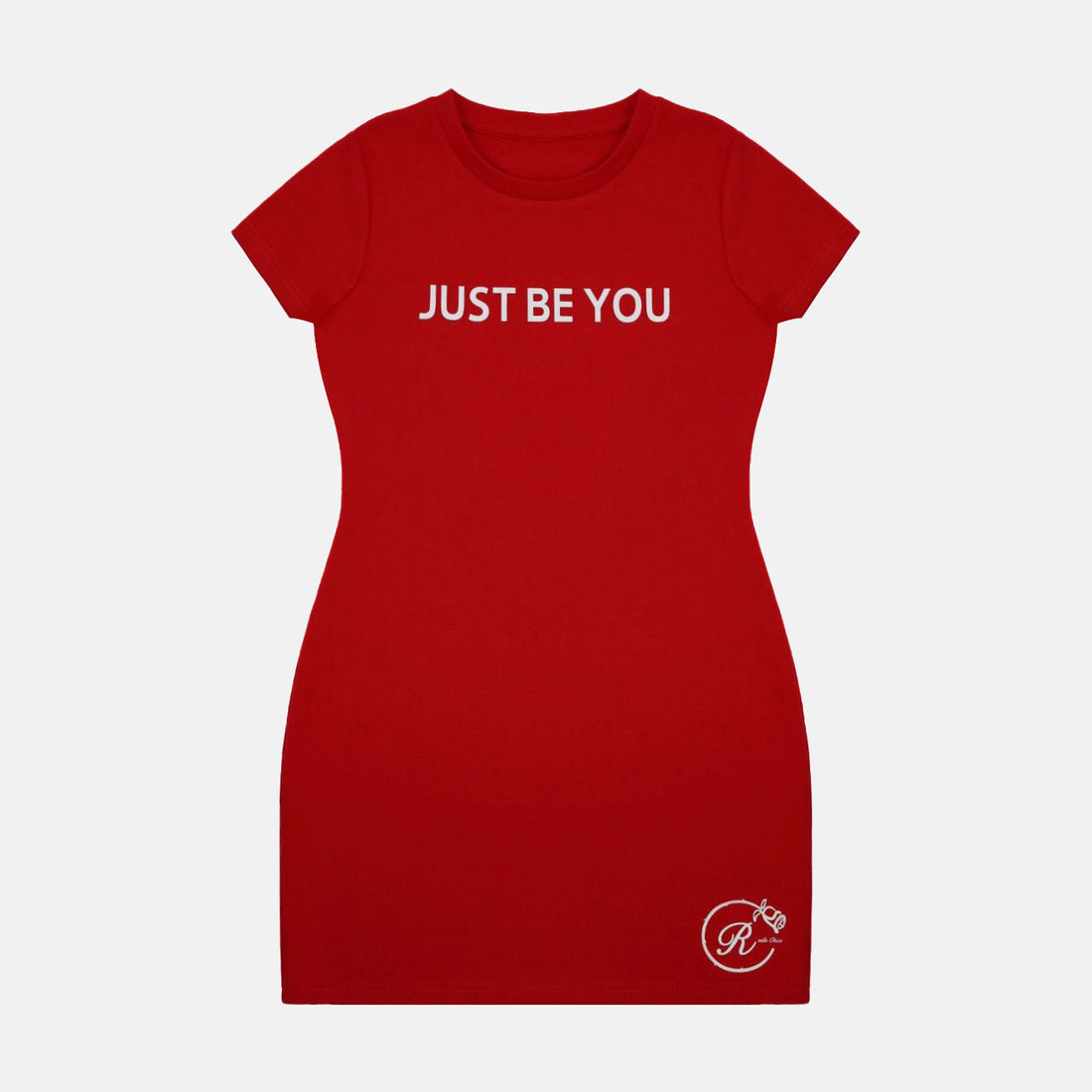 Just Be You T-Shirt Dress Cherry Snow